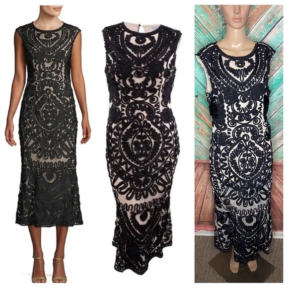 JS Collections | Dresses | Js Collections Black With Cream Lining Embroidered Soutache Midi Dress | Poshmark JS Collections | Dresses | Js Collections Black With Cream Lining Embroidered Soutache Midi Dress | Poshmark